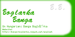 boglarka banga business card